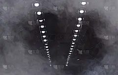 对建筑光线进行移动照明