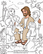 LDS游戏 - 色彩时间 - 耶稣基督祝福小孩