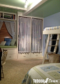 卧室飘窗窗帘装修效果设计—土拨鼠装饰设计门户