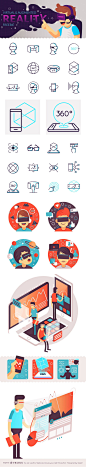 Free Augmented and Virtual Reality Icon Set