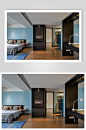 洋气个性创意沙发蓝新中式室内图片-众图网