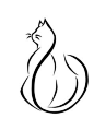 猫的#line #drawing，#lineart #animal