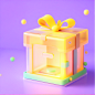 00000-3307357325-cartoon rendering,(warm tone),cartoon,soft light,clay texture,3d,rending,soft light,hazy edge light,_translucent plastic gift bo
