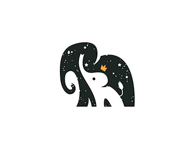 长鼻子20款大象元素logo设计优优教程网