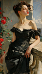油画：Portrait of Madame Gautreau_3_張曉東_来自小红书网页版