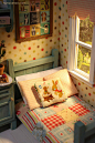 彩色圈圈儿童房墙纸效果图—土拨鼠装饰设计门户#床品#