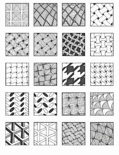 言若_Nuo采集到插画-排线练习