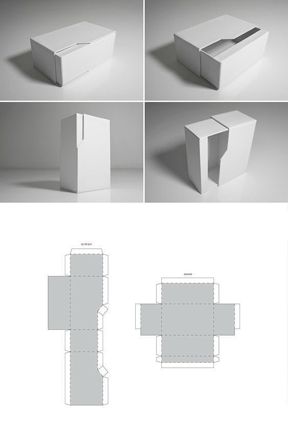 几款实用的纸盒包装结构图…