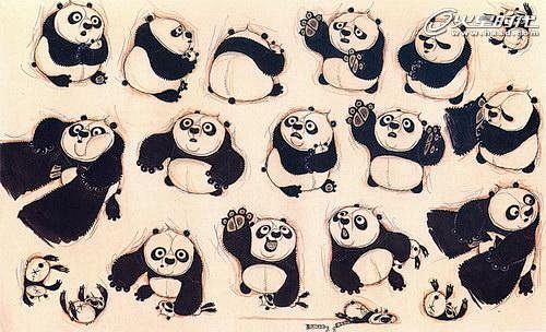 《功夫熊猫2》和《点艺熊猫》概念图PK