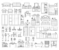 房屋,家具,室内,轮廓,书,扶手椅,图像,书桌,布置,装饰