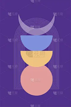 极简主义波西米亚海报或T恤印花设计