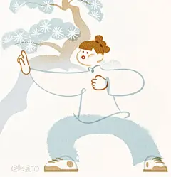 养生情侣专属的八段锦头像情头/壁纸 - 小红书