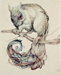 Marco Mazzoni - Surrealistic Animal Creatures 01 手绘   #插画# #采集大赛#【之所以灵感库】