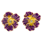 Russian Imperial Pansy Earrings