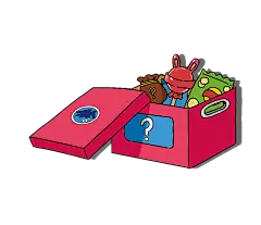 零食盲盒设计【玫瑰红】