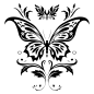 蝴蝶纹样png素材免扣