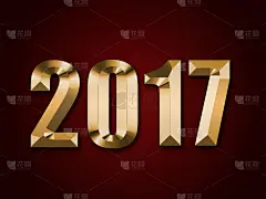 2017年,新年前夕,美,贺卡,新的,水平画幅,夜晚,无人,历日