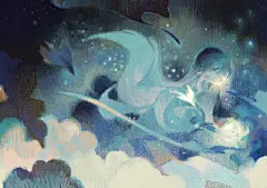 不仅是插画也是对生命的思考。作者 @Cathyinaba 巧妙的构图和魔法师般对光影的应用，为我们描绘出一幅幅充满灵气的画面，在醉心于画面美好之余，你是否也感受到了作者想要传达的内心世界？

绘画工具：iPad 绘图应用 Procreate

Procreate超话 #iPad画画# #画师推荐# #数字艺术# ​​​​