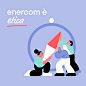 Behance 上的 Enercom Brand Identity Illustrations