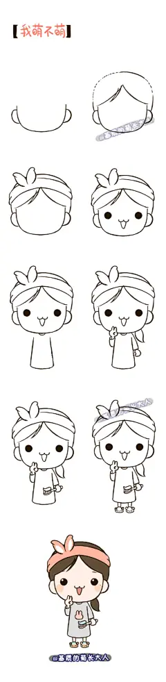 人物简笔画 - 堆糖
