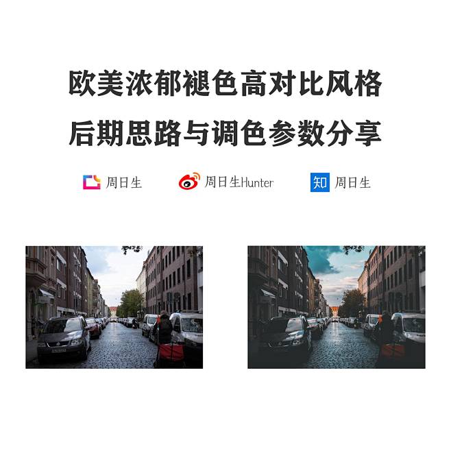 "欧美浓郁褪色高对比色彩风格"后期思路与...