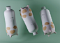 好萌好可爱的奶牛造型牛奶包装瓶型设计-上海包装设计公司
