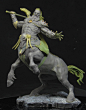 Centaur, Joaquin Palacios : Sculpted for Terrible Kids Stuff, based in the awesome artwork by Karl Kopinsky.
Sculpted with Super Sculpey + Fimo and Milliput + Green Stuff.
The scale is 1/24 (75mm)

The figure is available here:
http://www.terriblekidsstuf