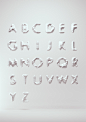 低多边形上的字体Behance