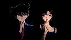 新兰，工藤新一，小兰，柯南，壁纸，嘘