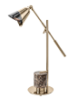 Savoye Table Lamp : Savoye luxurious floor lamp is unparalleled in the elegance and tenderness they display. Its layered brass in combination with two different finishes – gold and black nickel.