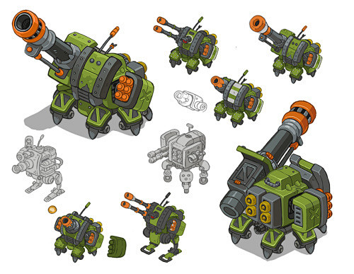 韩国画师nerdscribblesq版机械物件设计