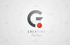 letter g logo alphabet icon design template