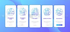 动物虐待深蓝色的登陆手机应用页面屏幕上的概念