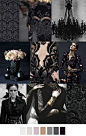 F/W 2017-2018 pattern & colors trends: BLACK BROCADE