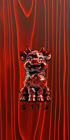 紫檀木纹富得牛油