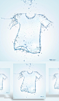 夏季创意水元素PSD素材_平面素材_乐分享-设计共享素材平台 www.lfx20.com