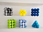 BlueBall小众现代简约艺术3D立体几何装饰摆件克莱因蓝小球魔方-淘宝网