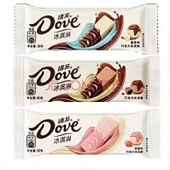 【新品】德芙雪糕冷饮香草巧克力冰淇淋激凌草莓味雪糕冷饮整箱批 巧克力+香草巧克力+草莓共6支【图片 价格 品牌 报价】-京东