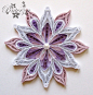 Quilled snowflake by pinterzsu