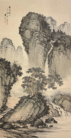 陈又新-搁浅背影采集到吴历 山水图