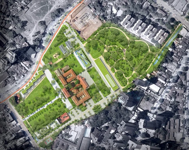 【景观规划设计平面图图集下载】ps彩色平面图/庭院花园公园绿地/景观方案设计-花瓣网