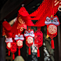 2022虎年新年挂件装饰用品过年春节福字拉花拉旗元旦挂饰场景布置