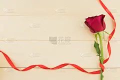 褐色,光,木制,玫瑰,红色,背景,缎带,美,贺卡,芳香的
