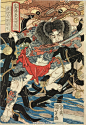 水浒传系列------日本浮世绘大师歌川国芳（Utagawa Kuniyoshi，1798年－1861年）