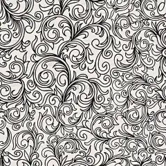 无缝装饰背景。包括样本。