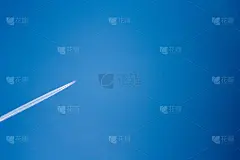 飞机,天空,蓝色,纯洁,长时间曝光,平衡折角灯,旅途,波兰,风,环境