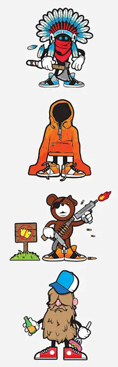 卡通人物免抠素材_新图网 https://ixintu.com ppt 动漫 卡通手绘 影视