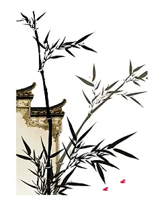 水墨江南水乡徽派建筑