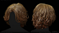 Male Curly Hairs (Realtime/Game-Ready)