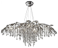 Twilight Mystic Silver 12-Light Chandelier by Golden - contemporary - chandeliers - miami - Lee Lighting